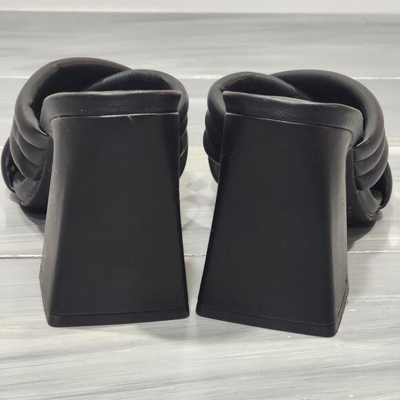 Abound Pearl Sandals Criss Cross Straps Square Toe Size 6 Black - Picture 5 of 12